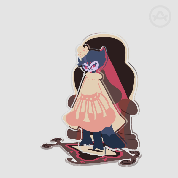 Fem Stolas Chess Piece Double Inset Standee