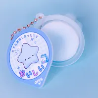 Blu Squishy Pudding Jelly Keychains
