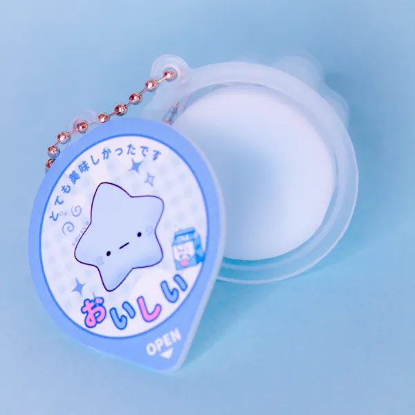 Blu Squishy Pudding Jelly Keychains