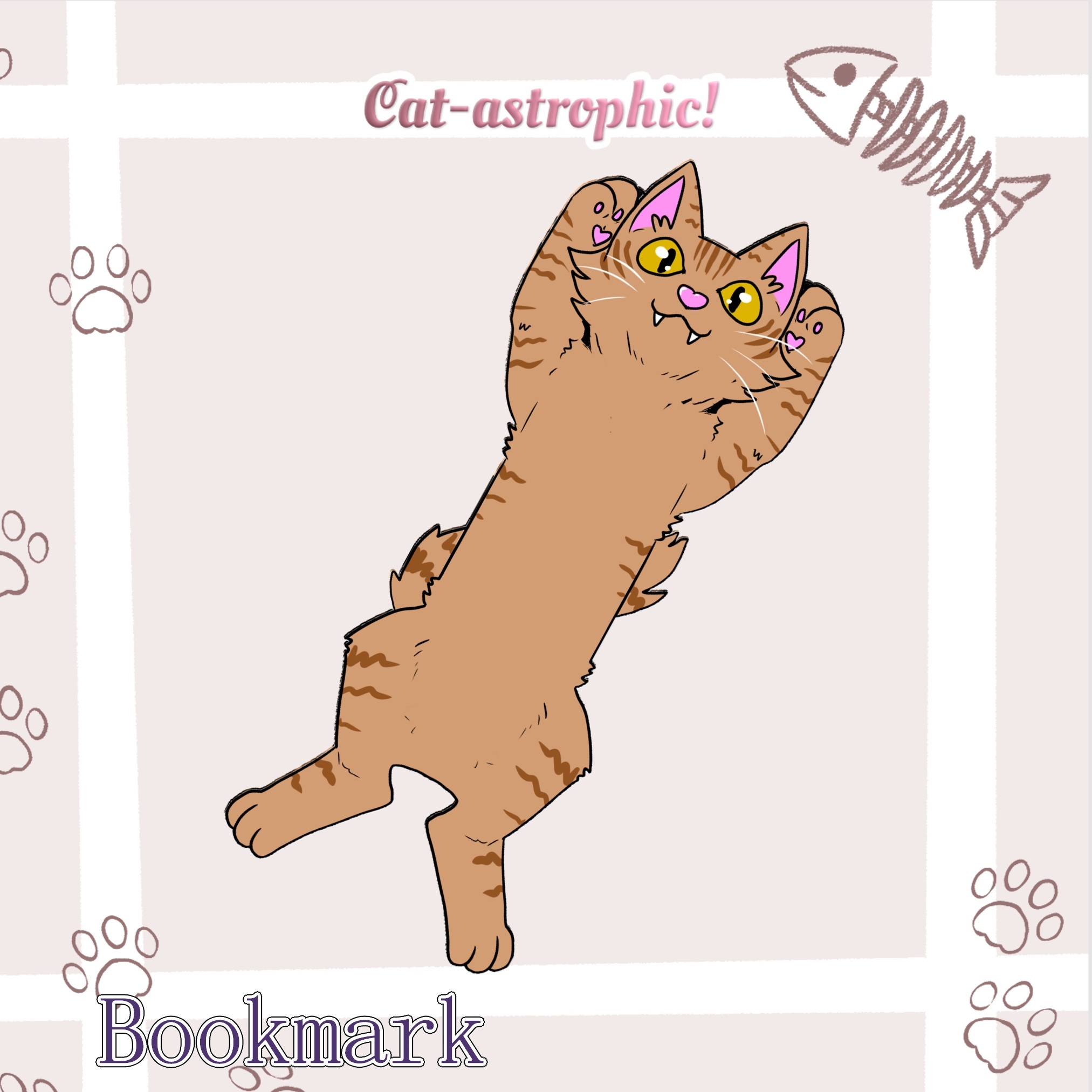 Ginger Tabby Cat Bookmark