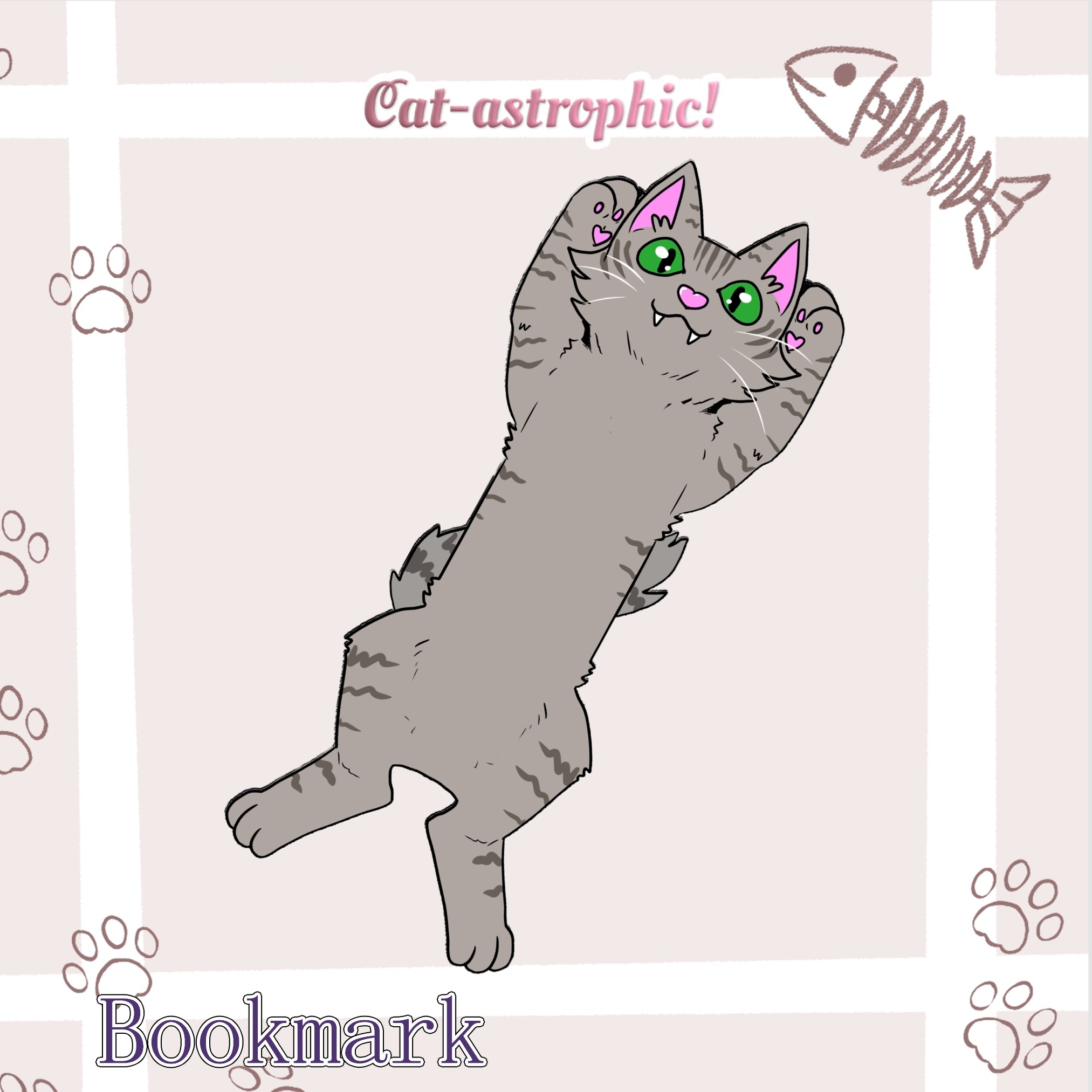 Gray Tabby Cat Bookmark