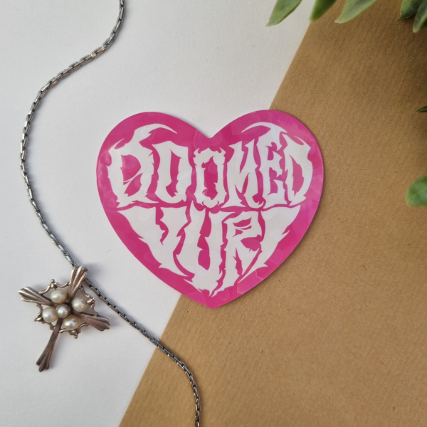 Doomed yuri holo sticker (PINK)