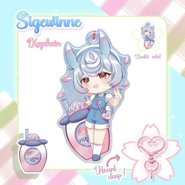 Sigewinne Spring Picnic Epoxy Glitter Keychain