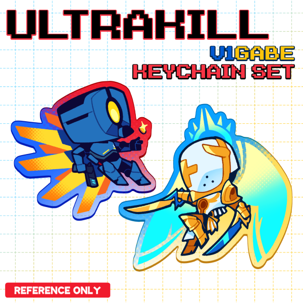 V1 & Gabriel Acrylic Keychain Set (double-sided)