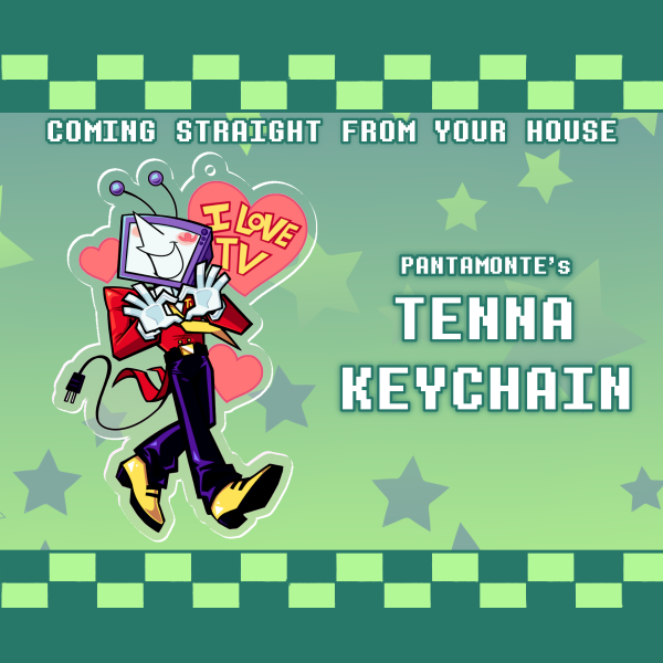 Tenna "I Love TV" Keychain