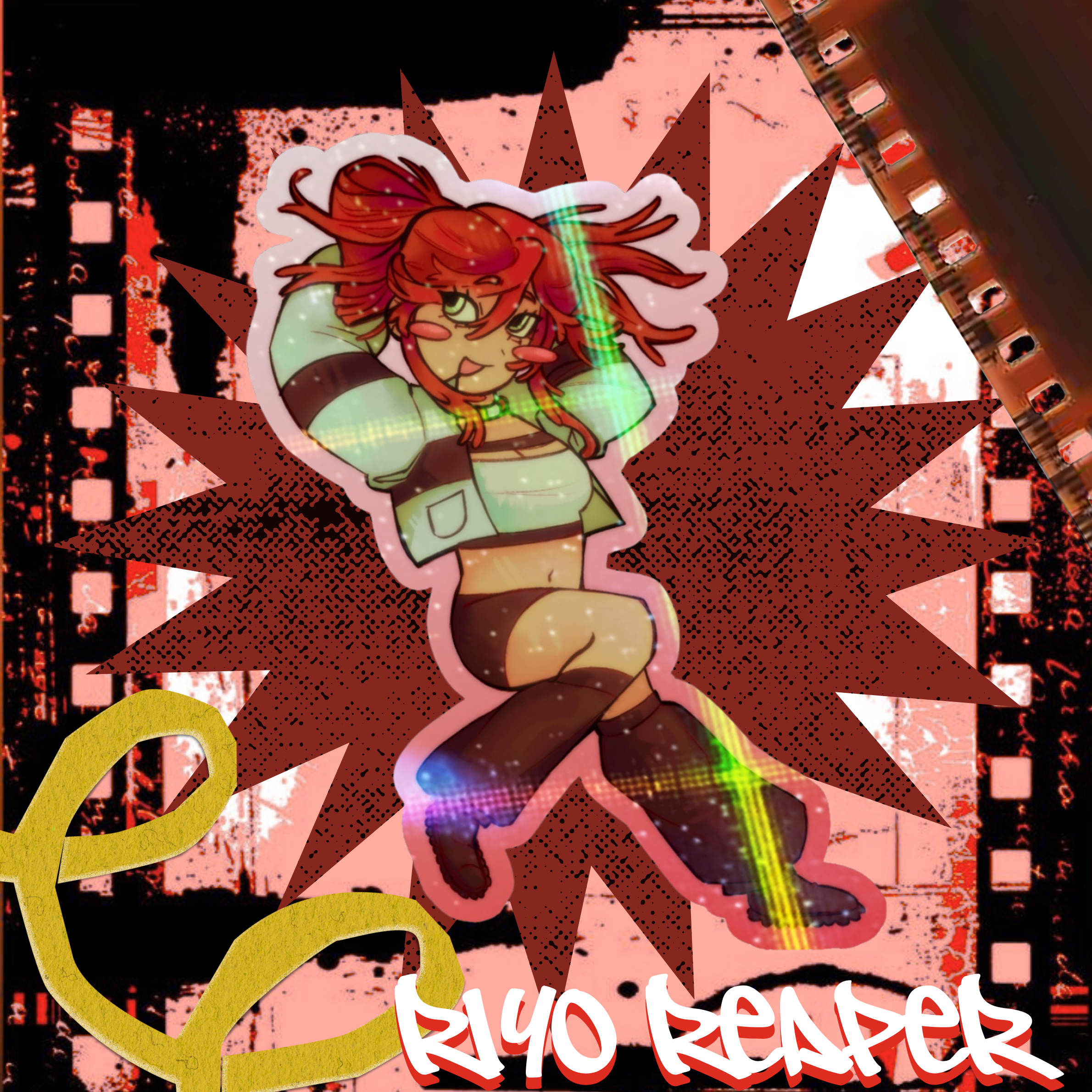 Riyo Reaper Sticker || Gachiakuta