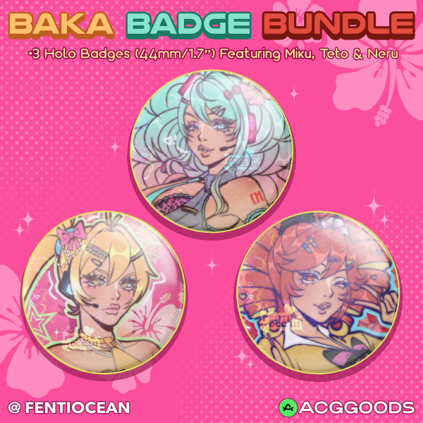 Vocaloid Triple Baka | Badge Bundle 