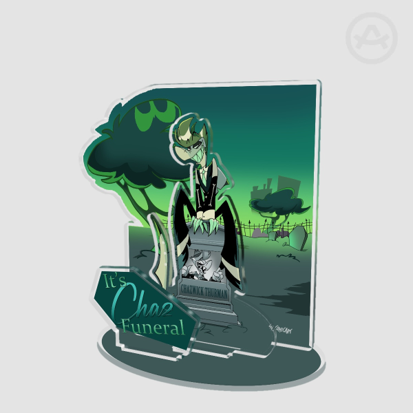 Chaz funeral Triple Insert Acrylic Standees