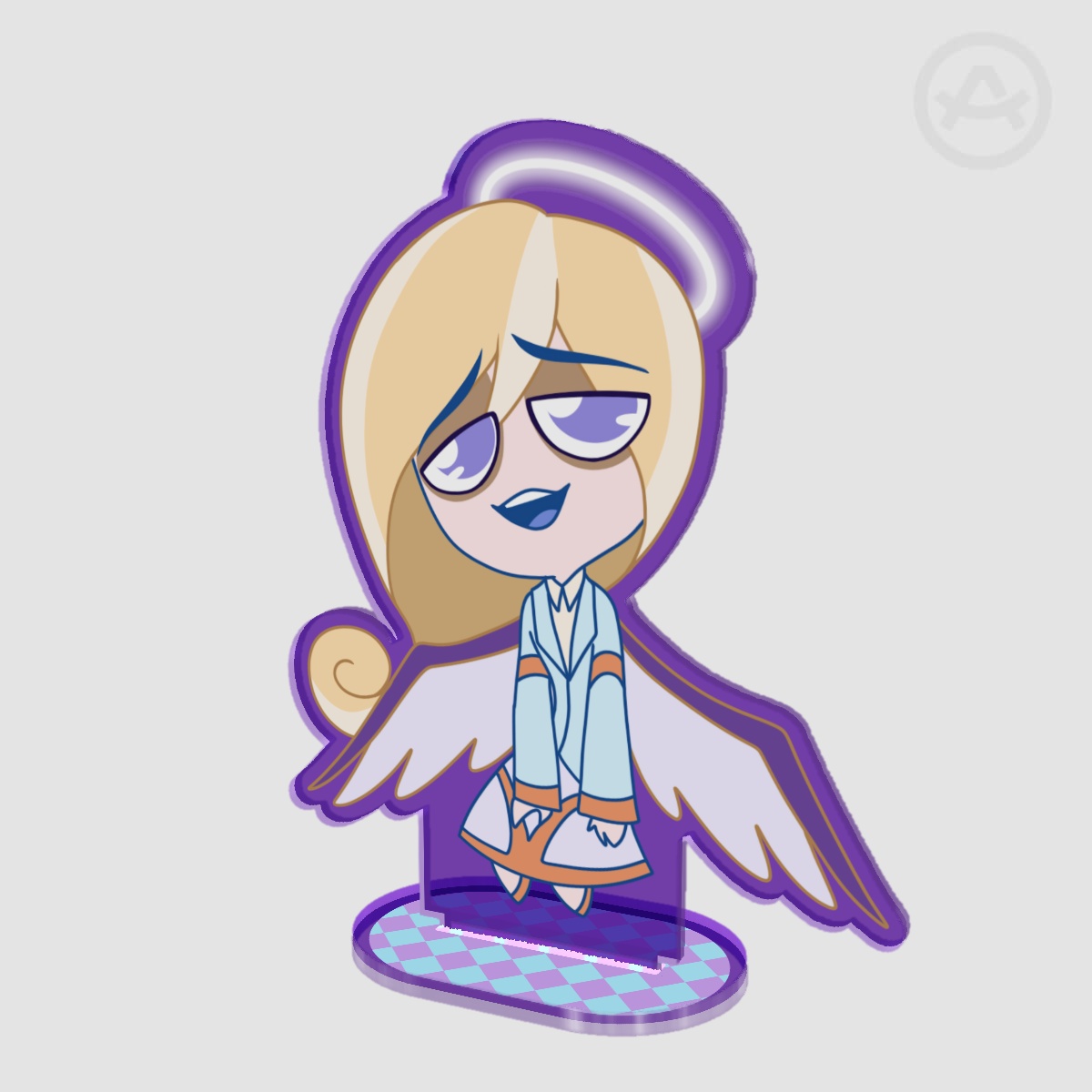 Chibi Saint Luke Colored Edge Acrylic Standee