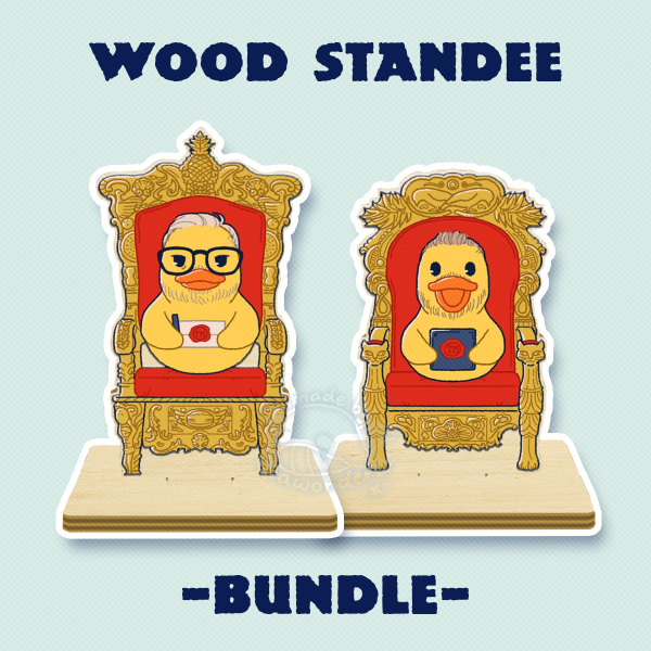 TM Duck Wood Standee Set