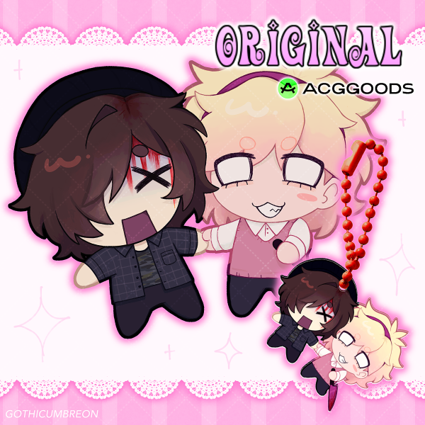 Aster & Evan Stab Keychain (OC)