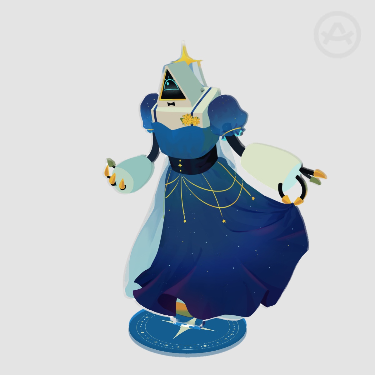 Simple Bill Cipher Wedding Standee