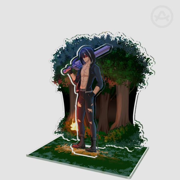 Aaron Minecraft Diaries Acrylic Standee