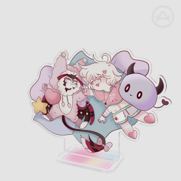 Chibi Huskerdust PJs standee REWORK