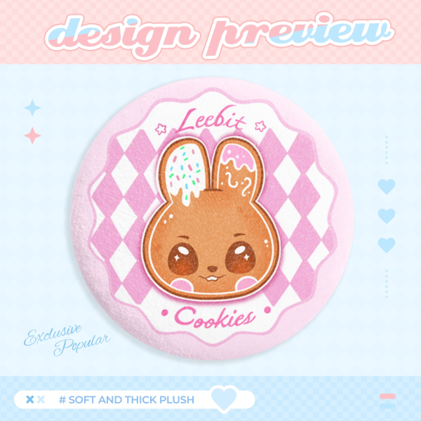 Leebit Cookie - Plush Badges