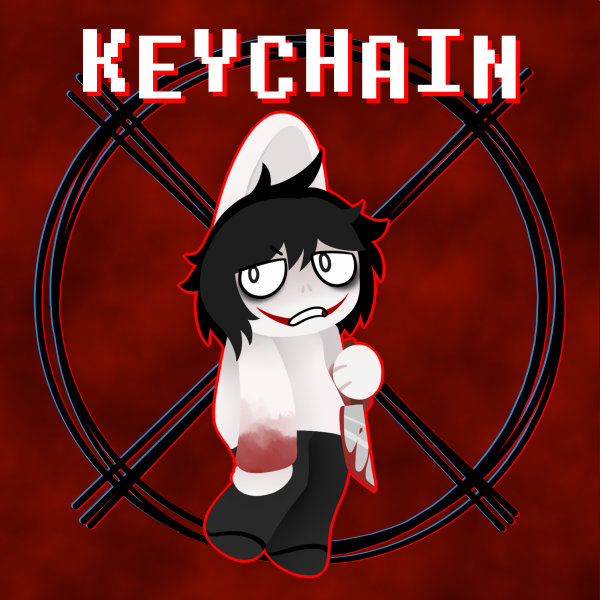 Jeff the Killer lineless charm