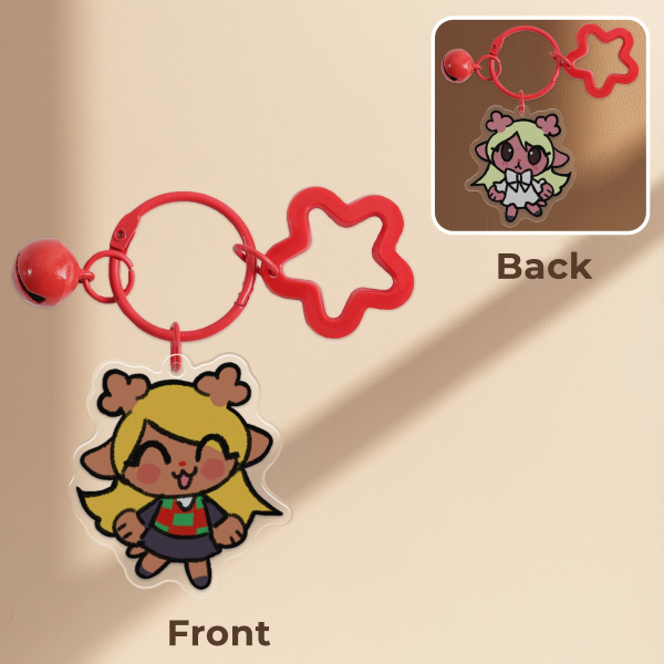 tiny noelle epoxy acrylic keychain