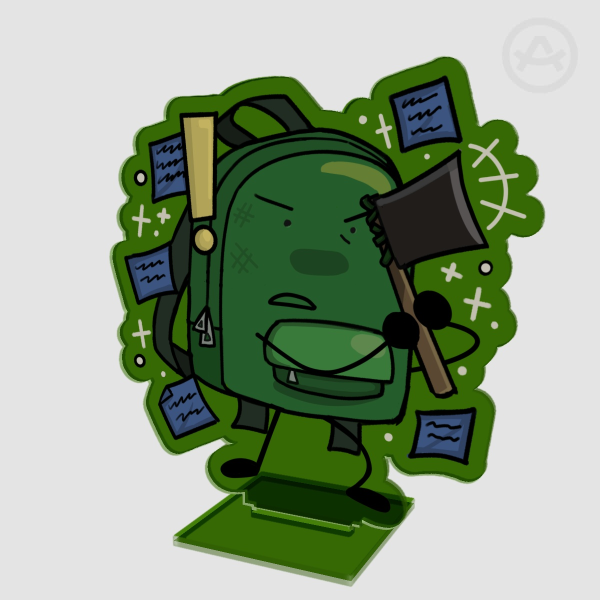 Object Show HFJONE Liam Plecak/Backpack Double Sided Acrylic Standee