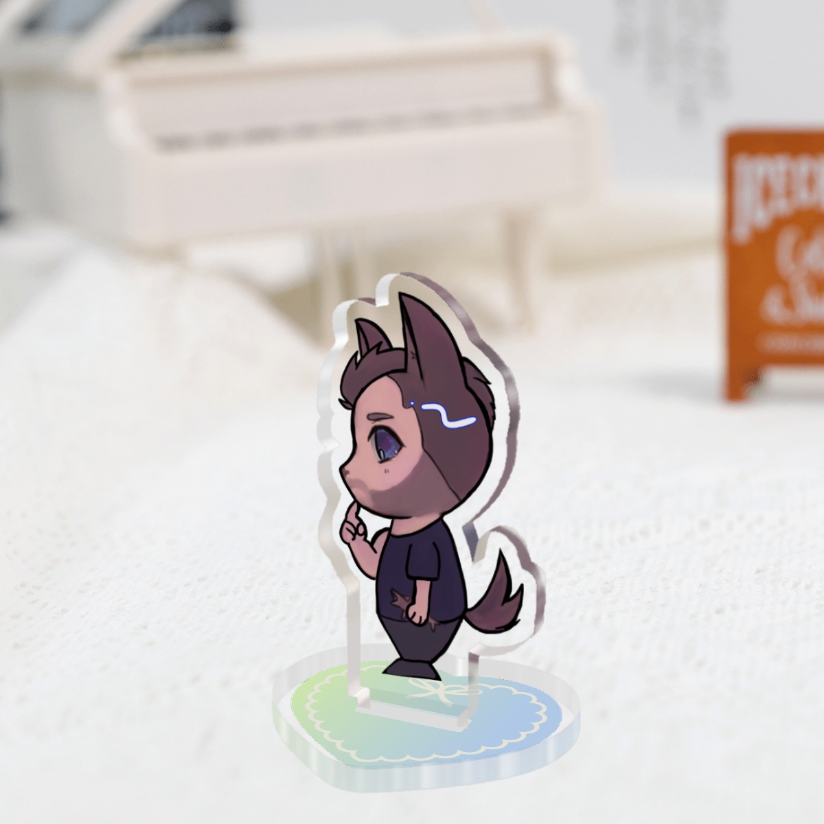 Soap Puppy Ponders Clear Acrylic Standee