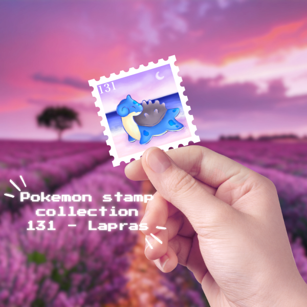 [131] Lapras - Pokemon Stamp Collection Sticker