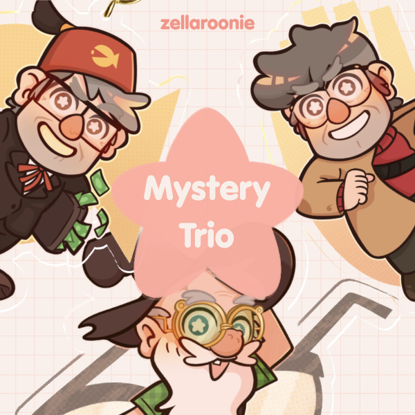 Mystery Trio - Gravity Falls Acrylic Keychains 