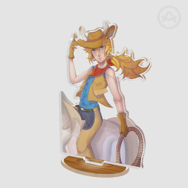 Princess Peach Showtime Cowgirl Peach Standee