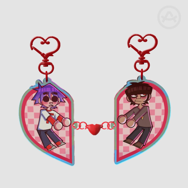 2doc ship heart Acrylic Magnet Keychain