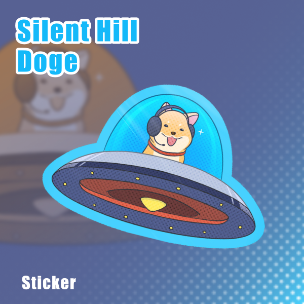 SH doge Sticker Die Cut Stickers