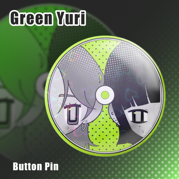 Green Yuri Round Badges (Button Pins)