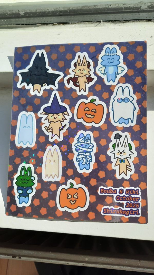 October 2025 Sticker Sheet | Bouba & Kiki