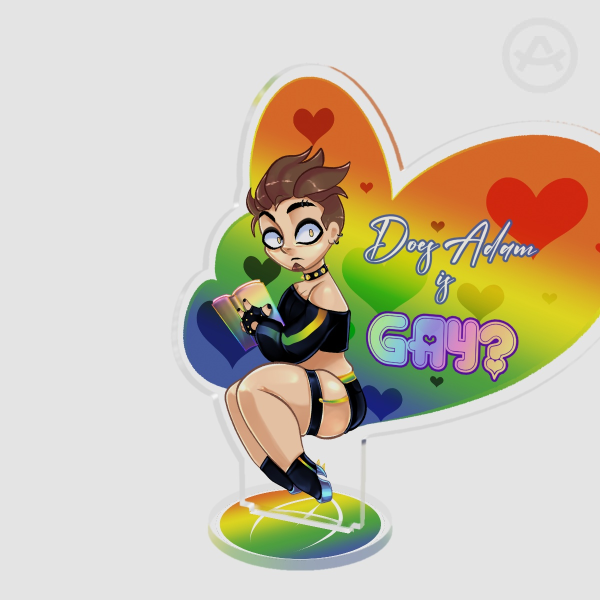 Hazbin Hotel Pride Month Adam 4" Standee