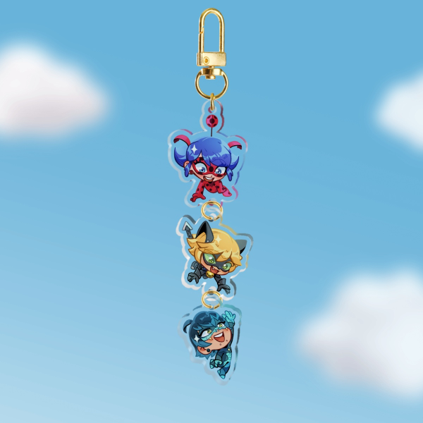 Miraculous Trio! Keychain