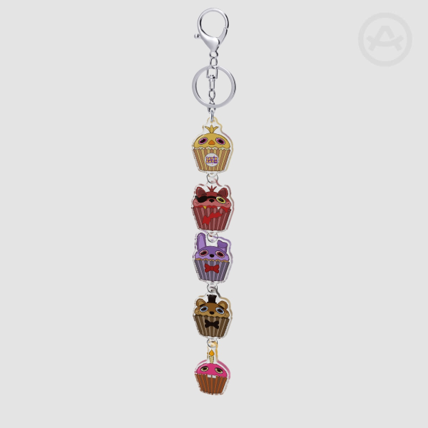 Five Night's at Freddy's Cupcakes Connection Keychain (FNAF)