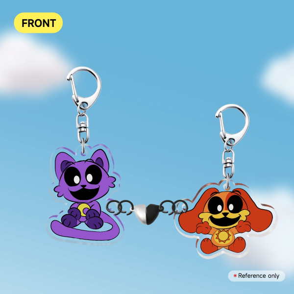 Catnap y Dogday Keychains