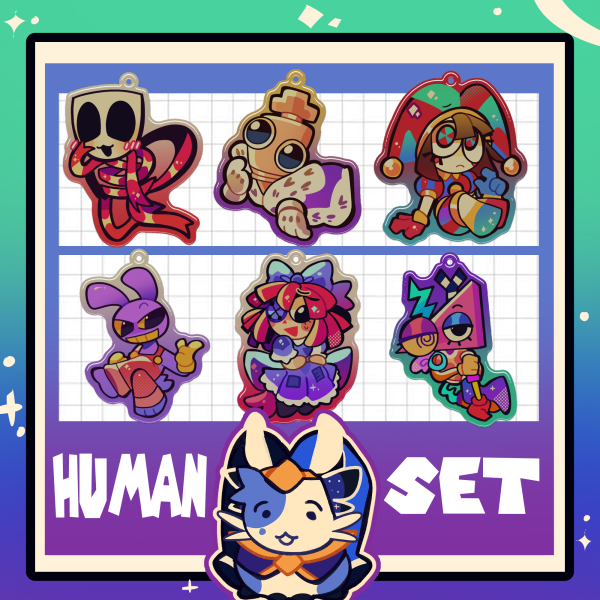 The Wonderful Humans Acrylic Keychain Set