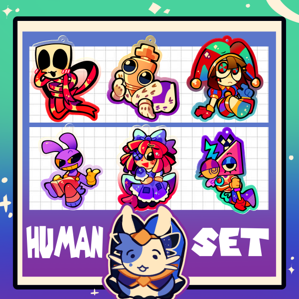 The Wonderful Humans Acrylic Keychain Set