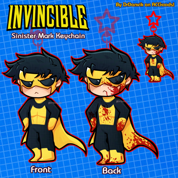 Sinister Mark // Invincible Glitter Keychain