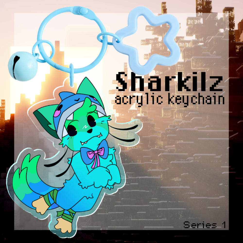 Sharkilz Acrylic Keychain