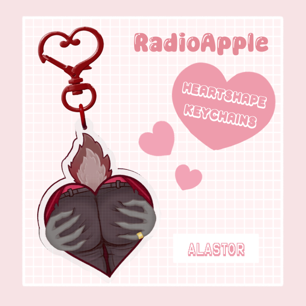 RA Heartshape Keychain (Alastor)