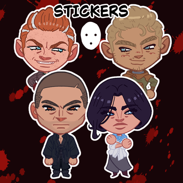 STICKERS; Set Apple Basket Gang; Pathologic