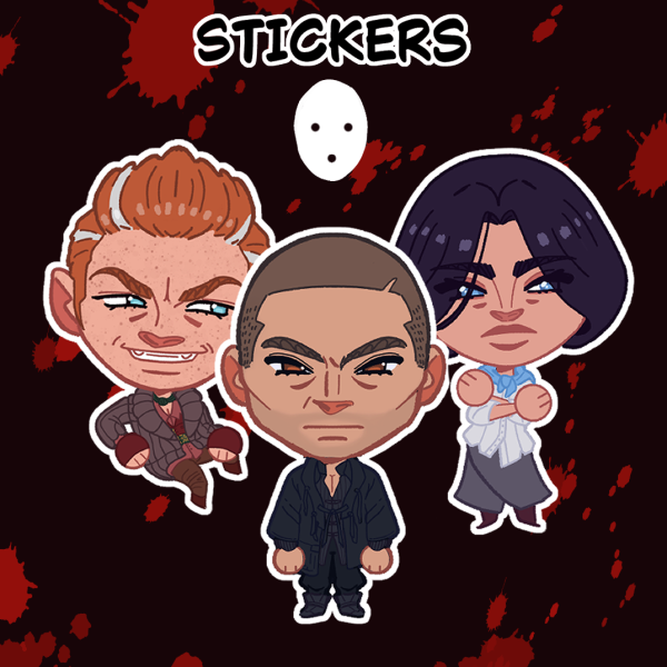 STICKERS; Set Apple Basket Gang NO ARTEMY ; Pathologic