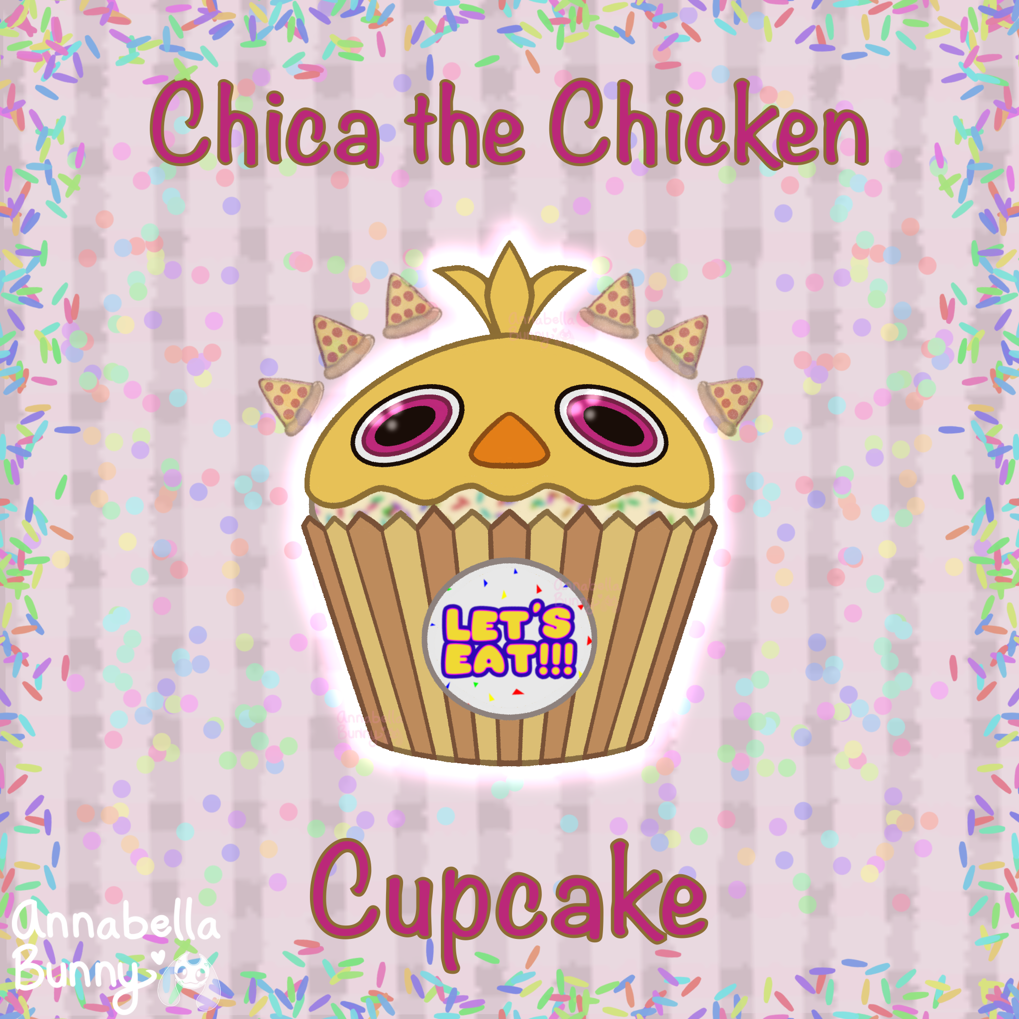Chica Cupcake Sticker (FNAF)