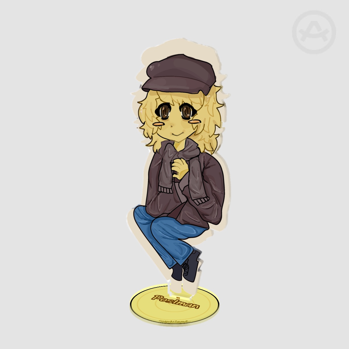 Postman A  Nostalgic Hangout Game Clear Acrylic Standee