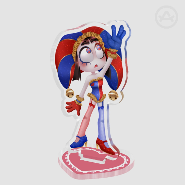 Pomni Short n Sweet Clear Acrylic Standee