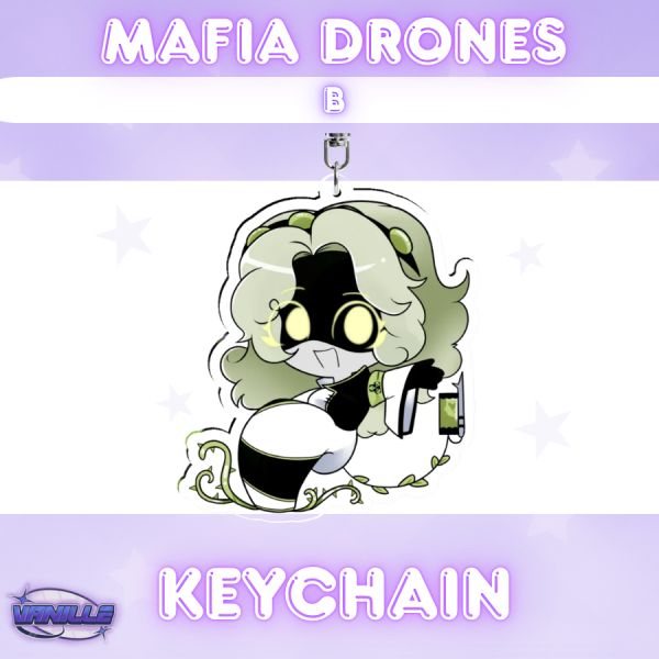 B - Mafia Drones Keychain