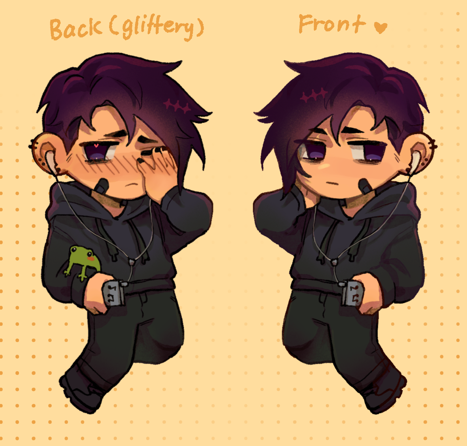 Sebastian stardew Glitter Acrylic Keychains