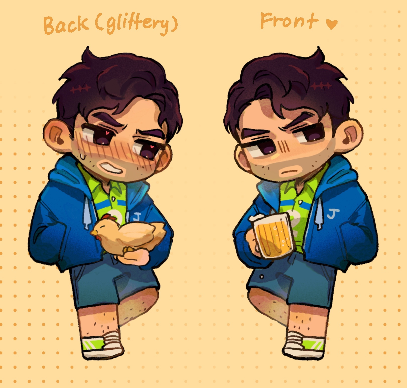 Shane stardew Glitter Acrylic Keychains