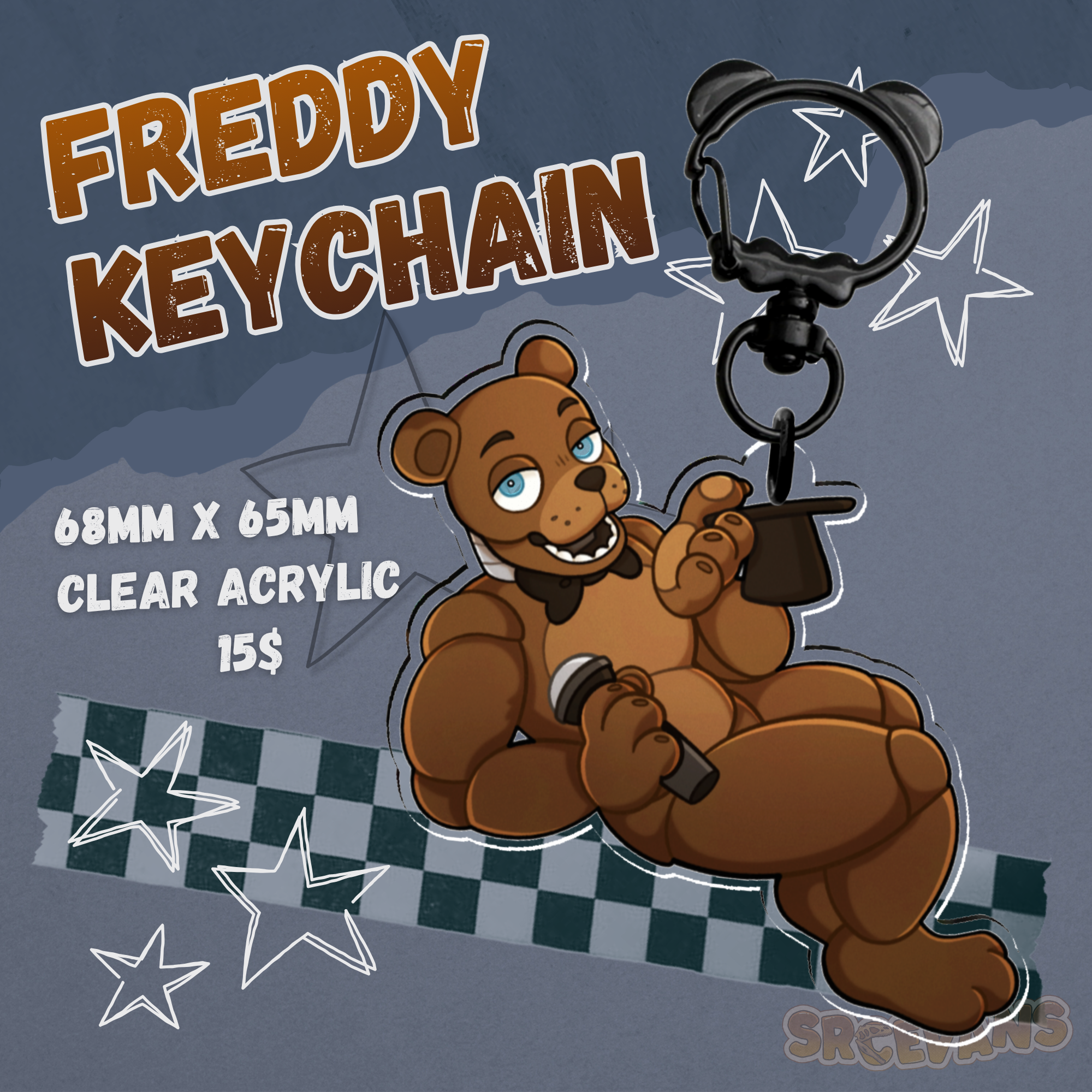 Freddy Acrylic Keychain