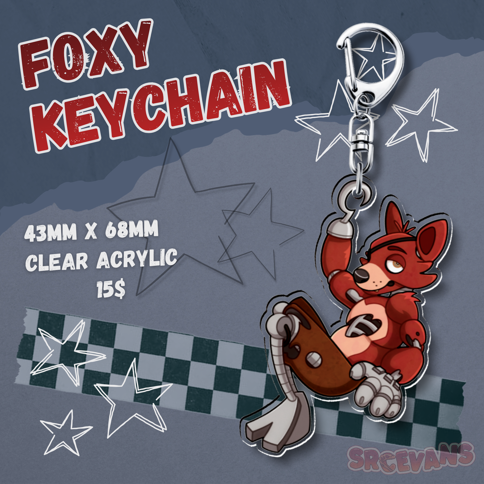 Foxy Acrylic Keychain