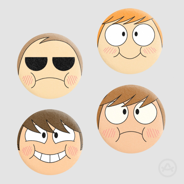 Eddsworld Chubby Plush Badges (Canon)